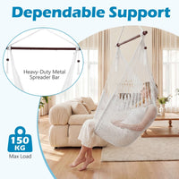 Caribbean Hammock Chair with Metal Spreader Bar