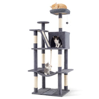 Cat Tree Tower for Indoor Cats Multi-Level Cat Condo with Plush Top Perch