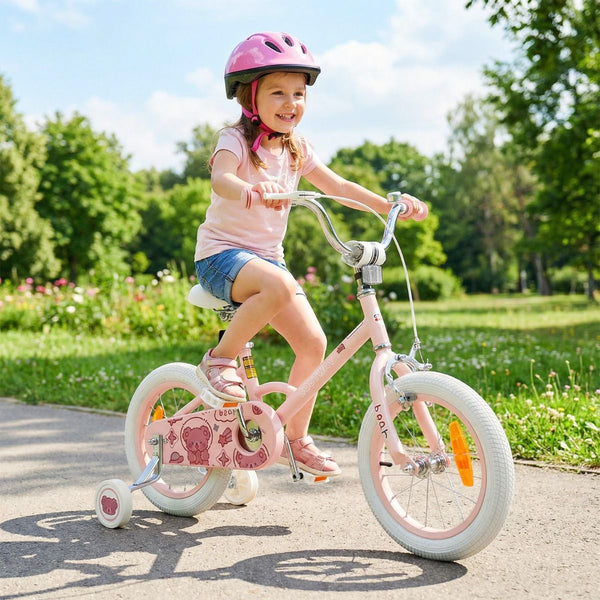 Children Training Bike with Adjustable Handlebar and Seat