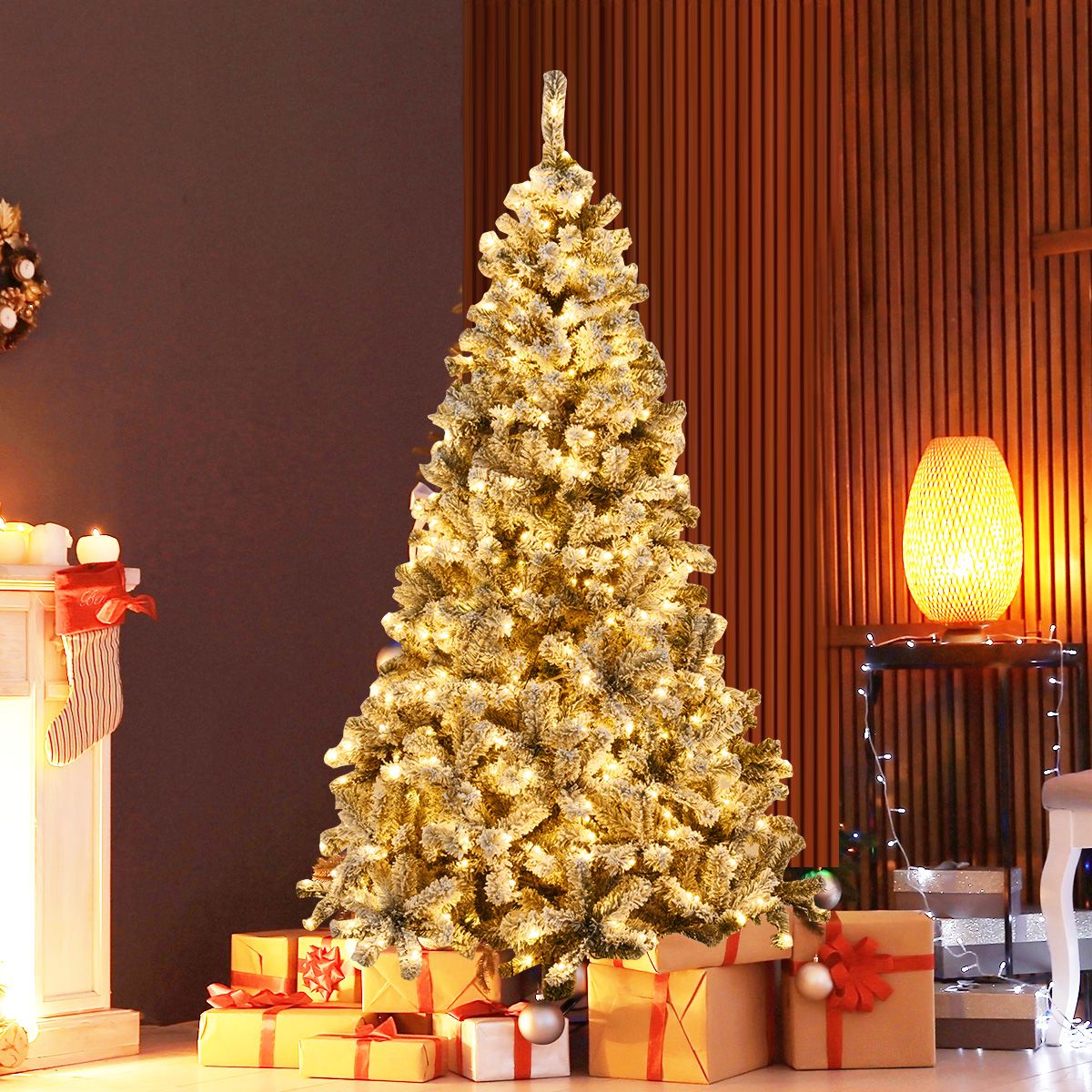 1.8/2.25/2.8M Christmas Tree with Branch Tips and LED Lights
