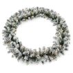 270CM Flocked Christmas Rattan with Timer & LED Lights for Mantle