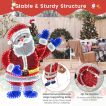 Lighted Santa Claus Christmas with 6 Lighting Modes for Decoration