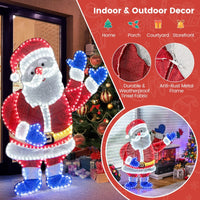 Lighted Santa Claus Christmas with 6 Lighting Modes for Decoration