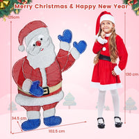 Lighted Santa Claus Christmas with 6 Lighting Modes for Decoration