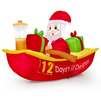 2.1M Long Christmas Inflatables with Navigation Light for Yard