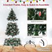 1.85M/2.15M Pre-Lit Christmas Tree with Pine Needle