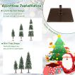 90cm/120cm/150cm Artificial Xmas Tree with PVC Branch Tips & Warm White LED Lights