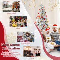 185CM Pre-Lit Artificial Christmas Tree with 442 Branch Tips
