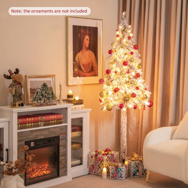 185CM Pre-Lit Artificial Christmas Tree with 442 Branch Tips