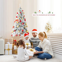 185CM Pre-Lit Artificial Christmas Tree with 442 Branch Tips
