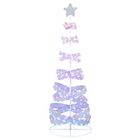 210 cm Outdoor Spiral Christmas Tree with 341 LED Lights for Party/Home Decoration