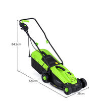 Electric Lawn Mower with 5-Position Height Adjustment