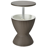 Outdoor Ice Cooler with Height Adjustable Tabletop for Party