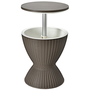 Outdoor Ice Cooler with Height Adjustable Tabletop for Party