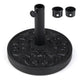 Concrete Patio Umbrella Base 12kg Heavy-duty Round with Adjustable Knob