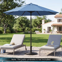 Concrete Patio Umbrella Base Heavy-duty Round Umbrella Stand with Rattan Pattern