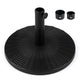 Concrete Patio Umbrella Base Heavy-duty Round Umbrella Stand with Rattan Pattern