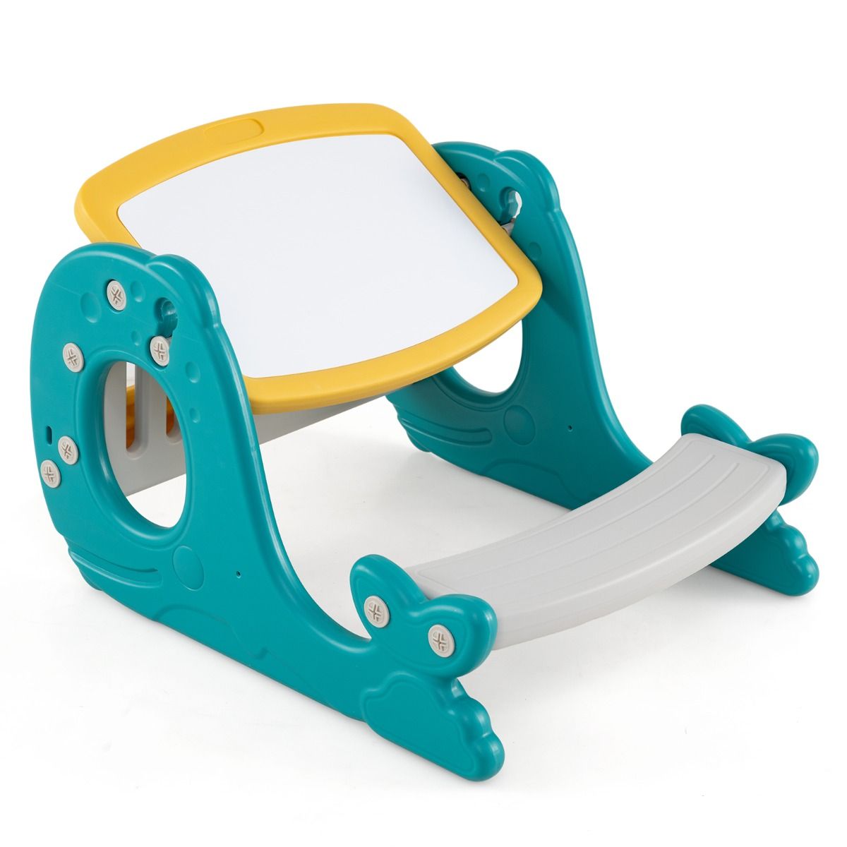 Convertible Kids Activity Table Set with Whiteboard for Kids