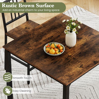 Counter Height Dining Table Set for 4 5-Piece Kitchen Bar Table and Chairs Set