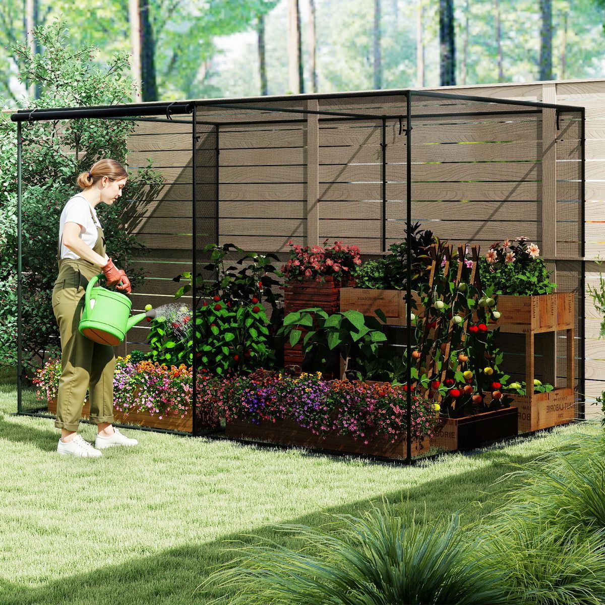 Crop Cages for Garden Plant with 6 Ground Nails