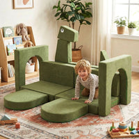 13 Pieces Dinosaur Theme Toddler Foam Building Fort