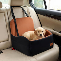 Dog Booster Car Seat for S/M Dogs Detachable Elevated Pet Seat with Cushion