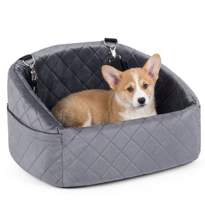 Dog Car Seat for Small and Medium Pets Soft Travel Dog Booster Seat