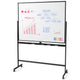Double-Sided Magnetic Dry Erase Board with Stand and 2 Adjustable Heights