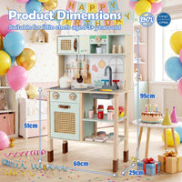 Toddler Toy Kitchen Set with Lights and Sounds for Girls and Boys Ages 3+