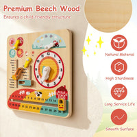 Educational Learning Clock Toy About Season and Weather