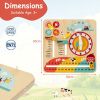 Educational Learning Clock Toy About Season and Weather