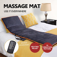10 Motors Full Body Massager Plush Mat for Soothing Body