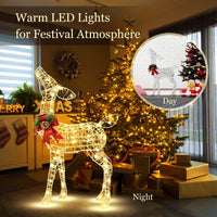 Pre-Lit LED Light up Reindeer with Exquisite Design for Decoration