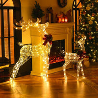 Pre-Lit LED Light up Reindeer with Exquisite Design for Decoration