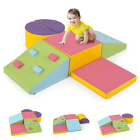 6-Piece Foam Climbing Blocks Kids Climb and Crawl Activity Play Set