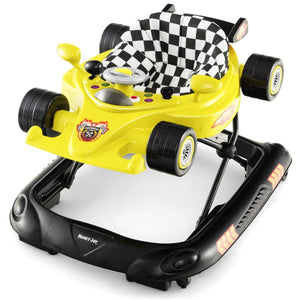 Foldable Baby Walker with 3 Adjustable Height Settings for 7-14 Months Boys Girls