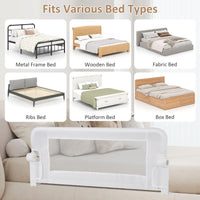 Foldable Bed Rail for Toddlers with Detachable Oxford Fabric Cover