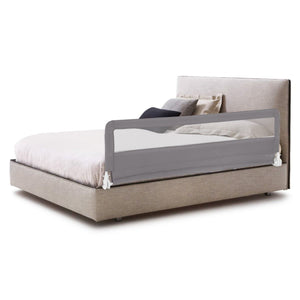 180 x 56 cm Foldable Mesh Bed Rail with Safety Straps for Toddlers