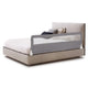 180 x 56 cm Foldable Mesh Bed Rail with Safety Straps for Toddlers