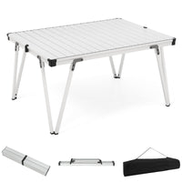 Folding Camping Table with Storage Bag and Waterproof Desktop