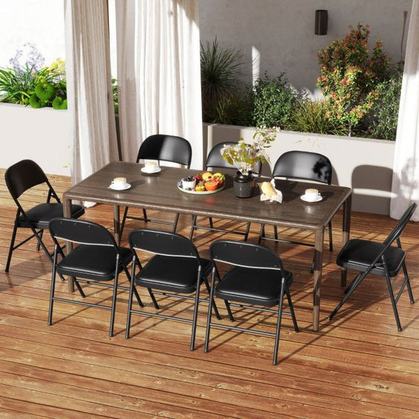 Folding Chairs Padded Party Chairs with Metal Frame