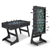 Folding Foosball Table with 2 Balls and Slide Scorers for Family Night