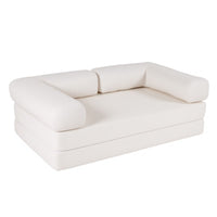 4-in-1 Folding Sofa Bed Convertible Futon Couch with Comfy Corduroy Cover