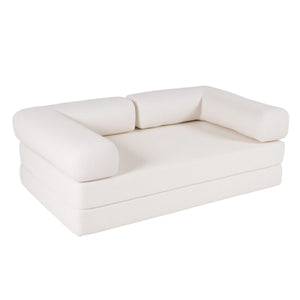 4-in-1 Folding Sofa Bed Convertible Futon Couch with Comfy Corduroy Cover