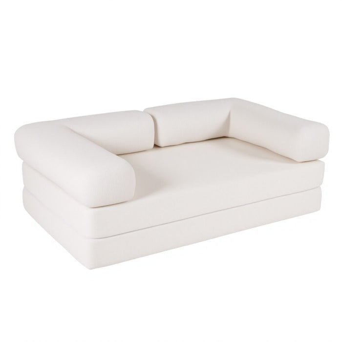4-in-1 Folding Sofa Bed Convertible Futon Couch with Comfy Corduroy Cover