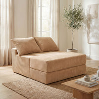 Folding Sofa Bed Convertible Sleeper Chair with Dual Pillows