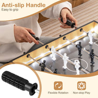 Foosball Table with LED Lights Realistic Players and 2 Balls