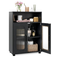 Bathroom Cabinet with 2 Doors and 3-Level Adjustable Shelf