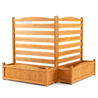 Air Conditioner Fence with Planter Box and No-Dig Kit