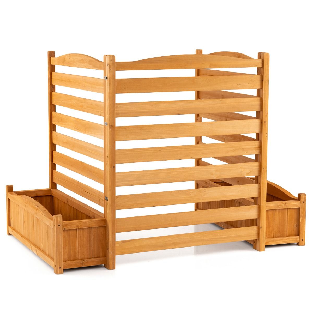 Air Conditioner Fence with Planter Box and No-Dig Kit